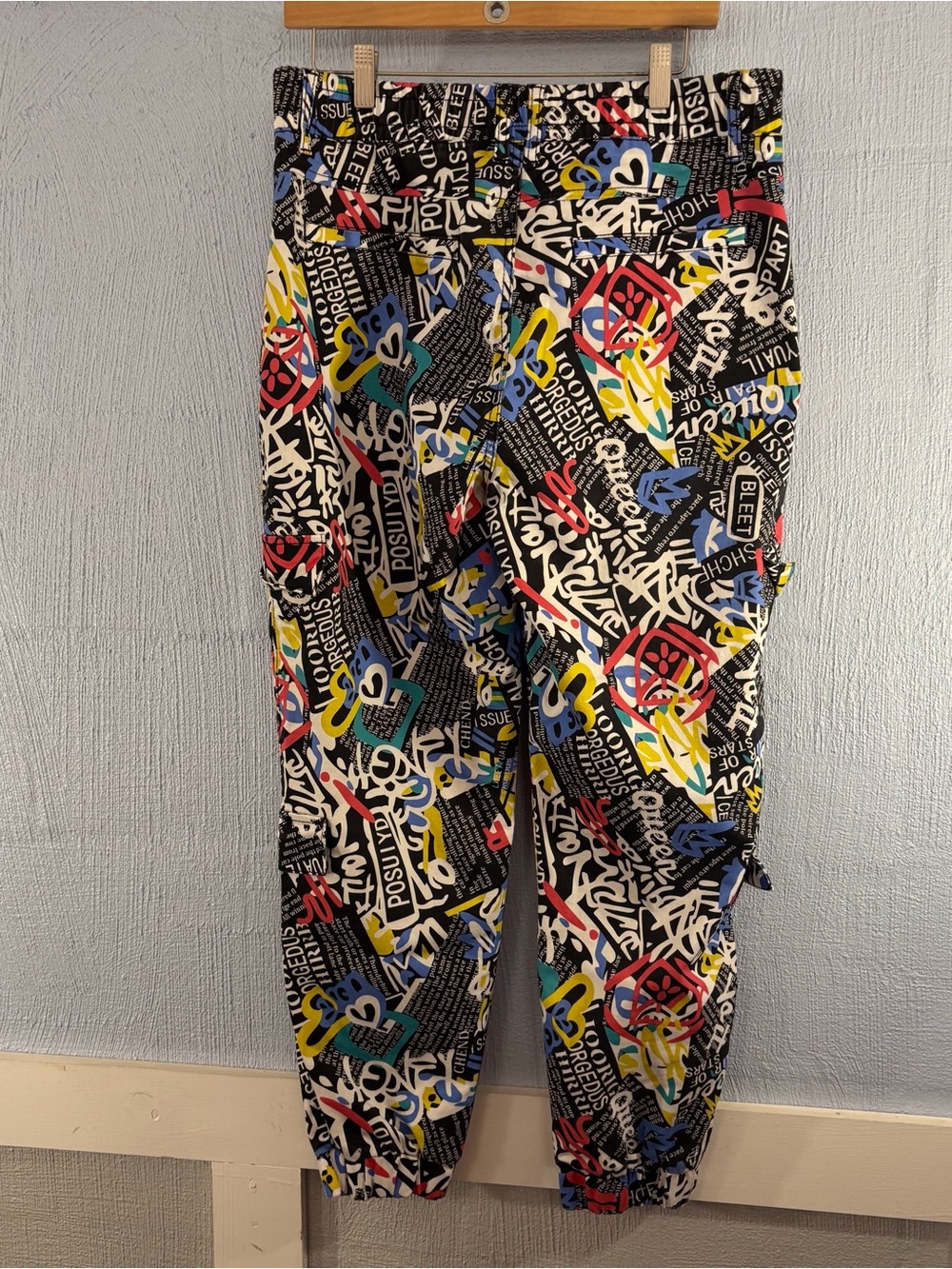 VIP Women’s Multi-Color Graphic Jeggings - Black Base SZ 15/32 Unisex Like New